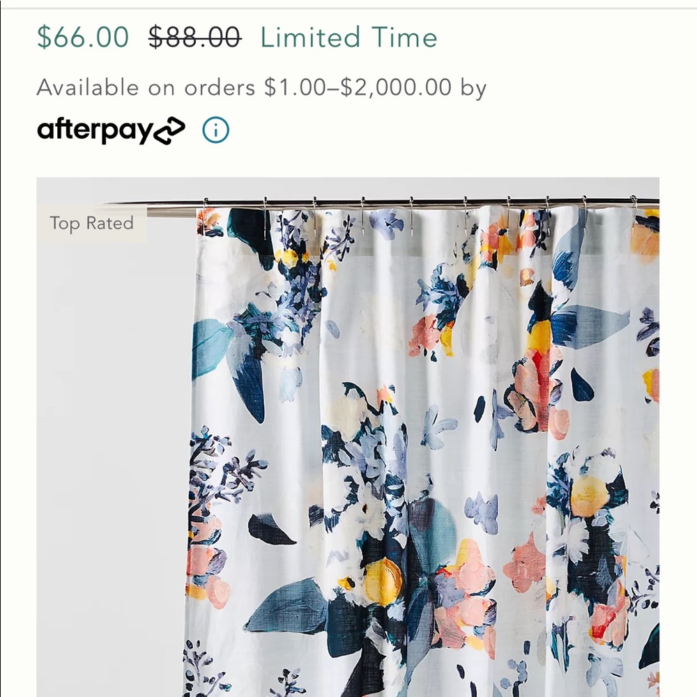 Botanica Shower Curtain from Anthropologie